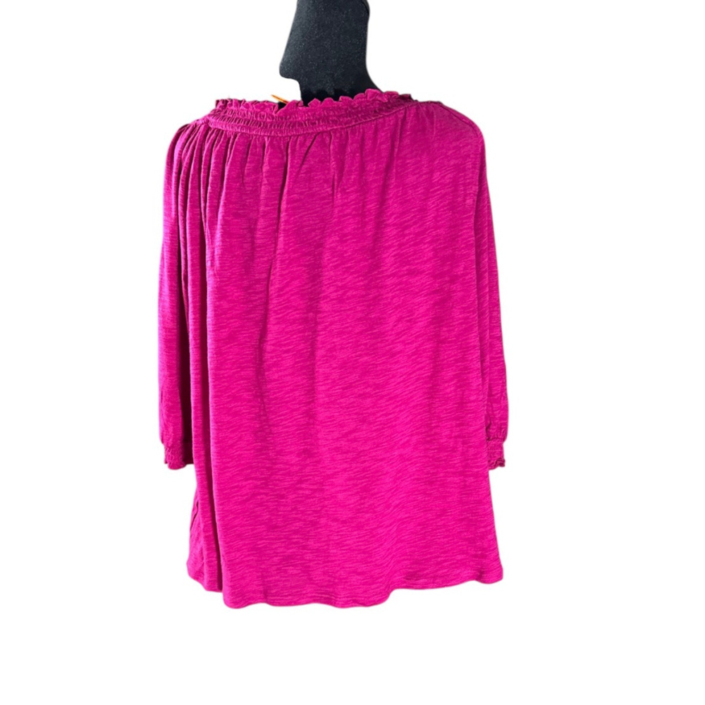 Women's Knox Rose Fuchsia Long Sleeve Off-Shoulder Tee M - Picture 3 of 8